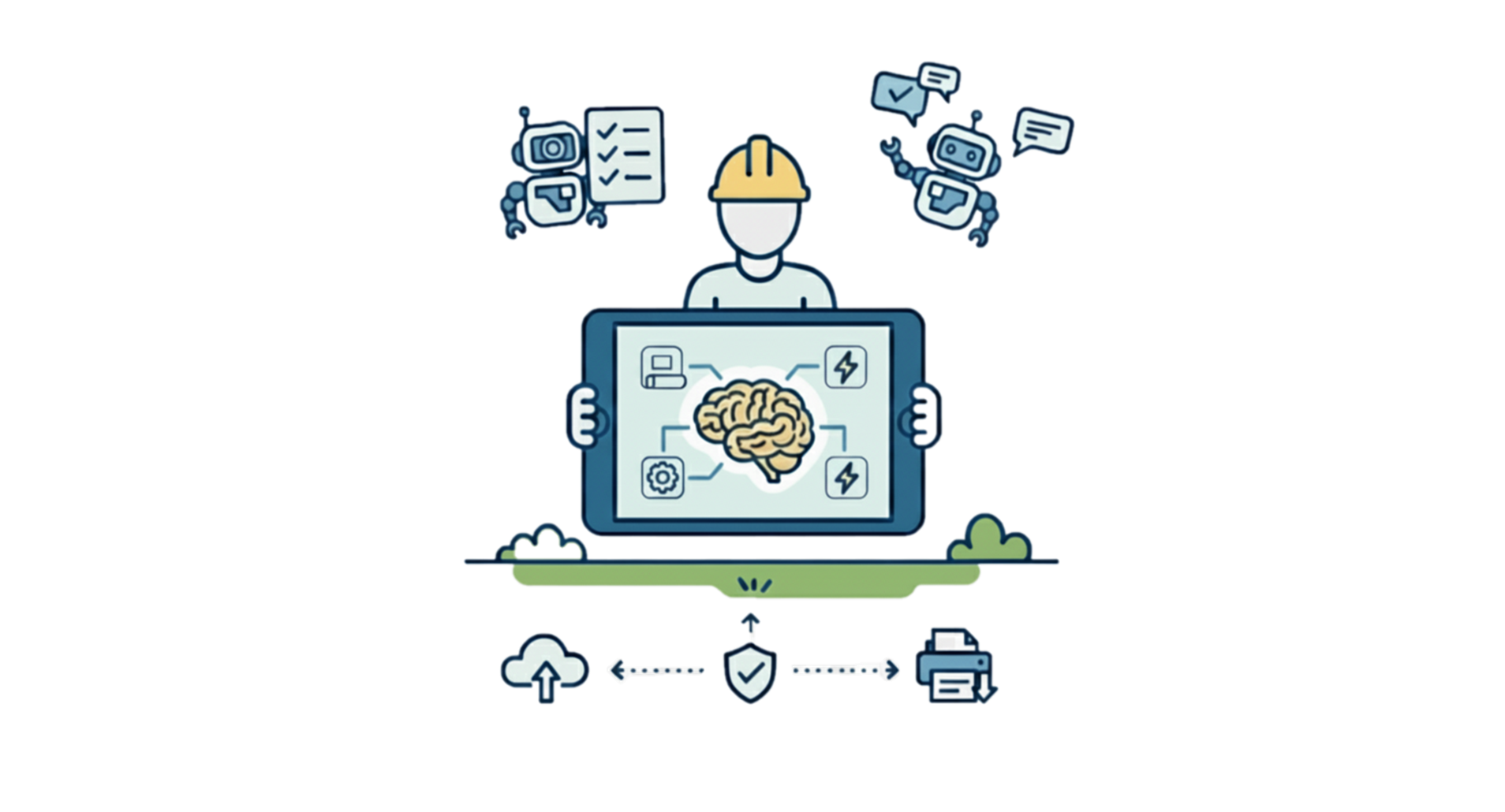 Ilustración de IngeBot en uso